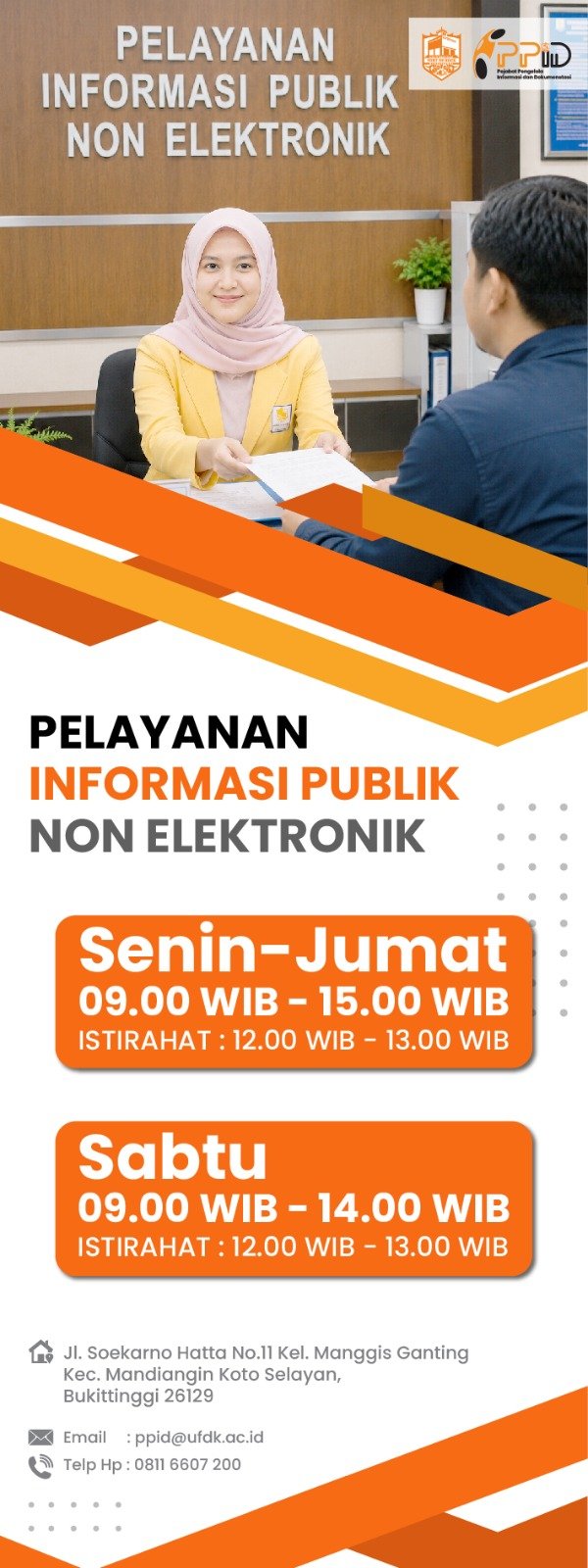 Jadwal Layanan PPID UFDK